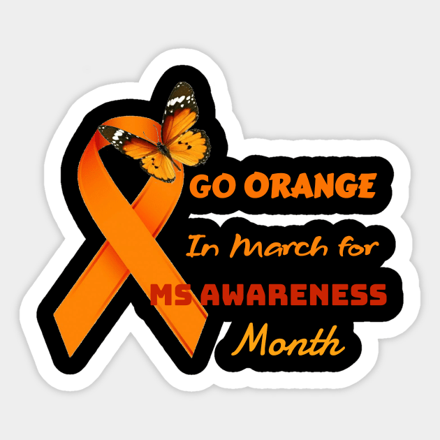 Go orange Month Sticker by Mony Shop